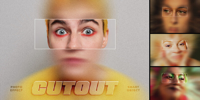 Cutout Image Effect Mockup