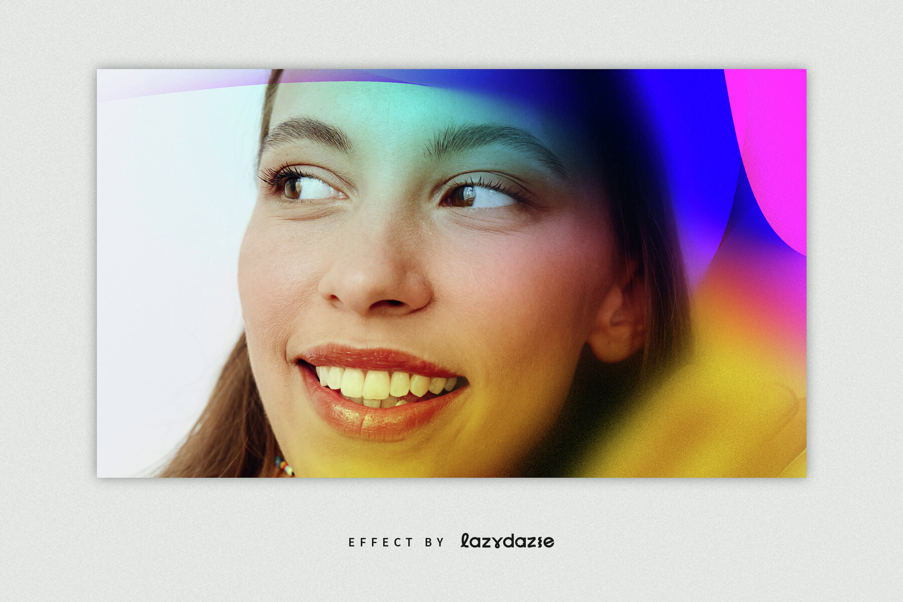 Colour Burst Image Effect Mockup 2