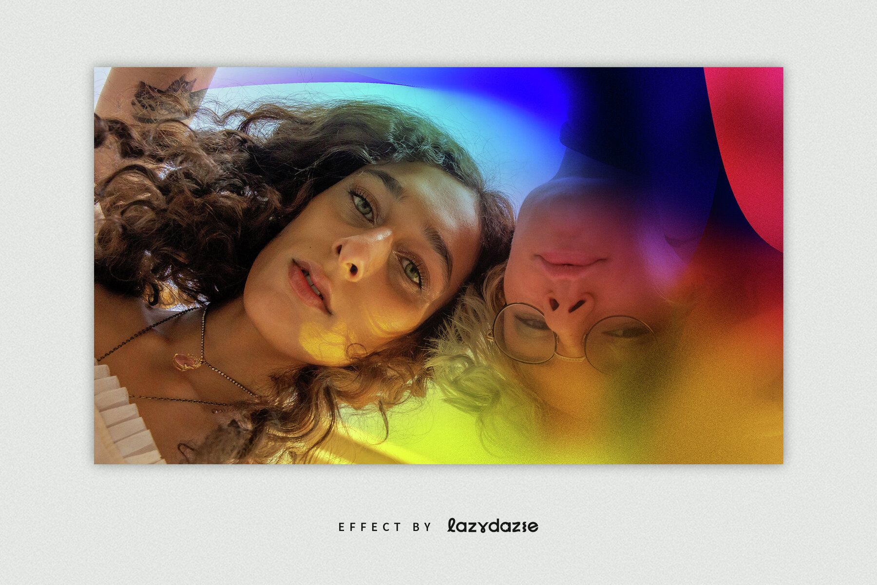 Colour Burst Image Effect Mockup 5