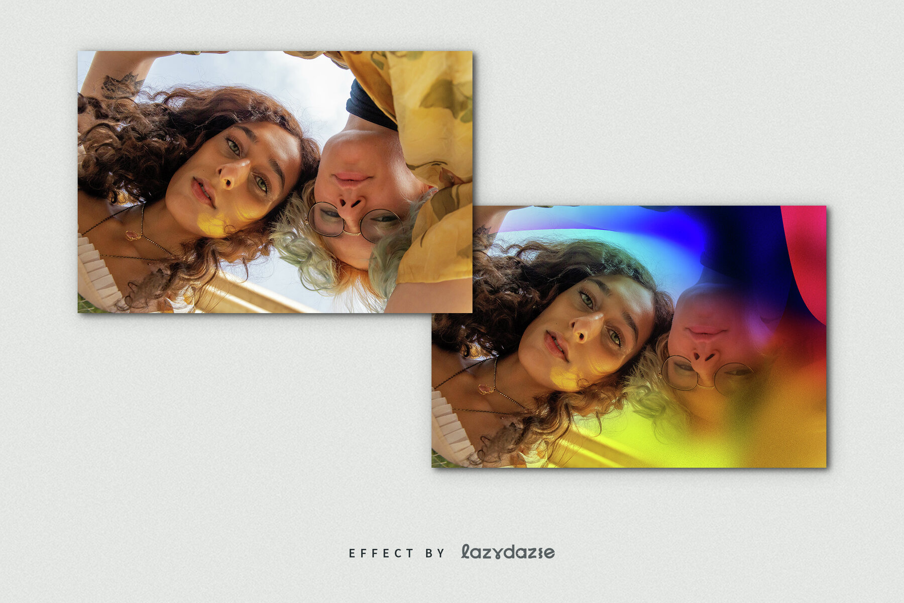 Colour Burst Image Effect Mockup 8