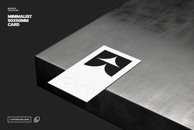 90  50mm Business Card Mockup