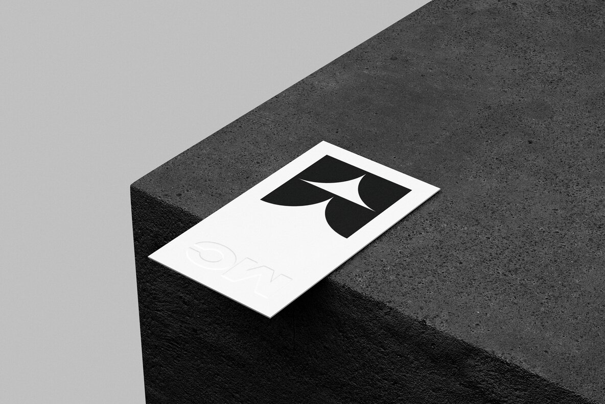 90  50mm Business Card Mockup 5