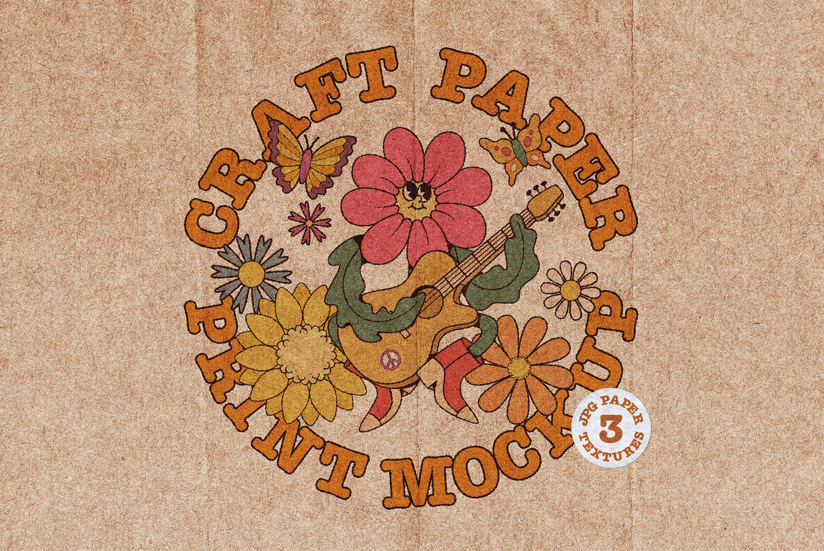 Craft Paper Print Logo Mockup 1