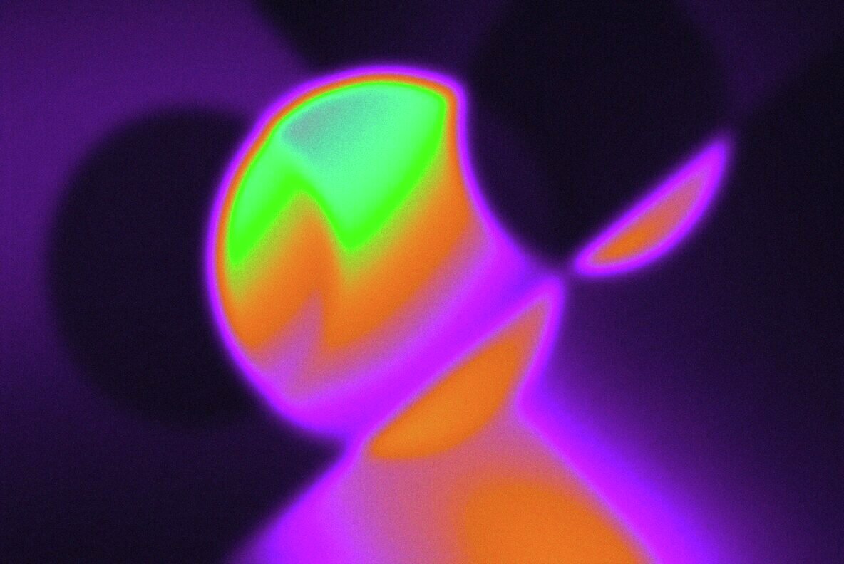 Abstract Iridescent Geometric Backgrounds 3