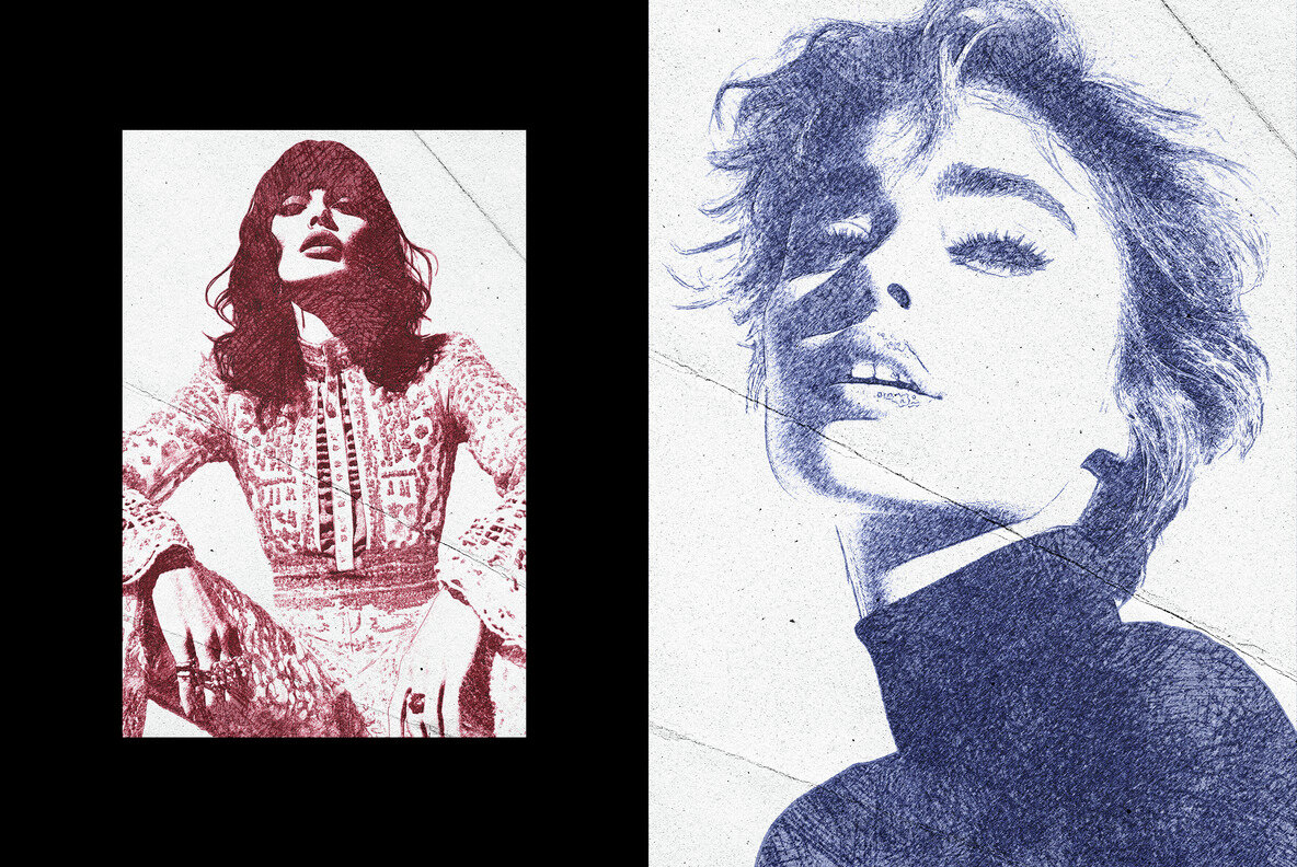 Pen Drawing Photo Effect 5