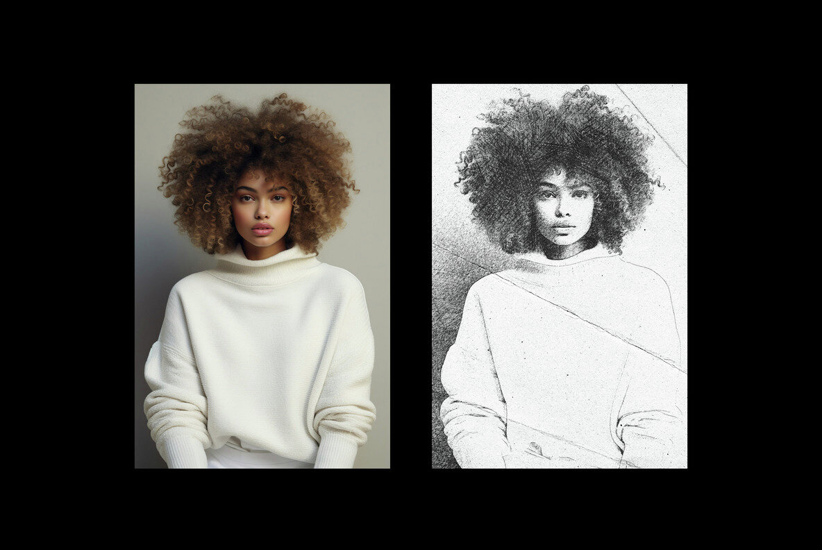 Pen Drawing Photo Effect 7