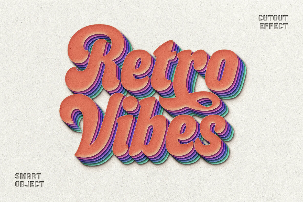 Cut Out Paper Text and Logo Effect 1