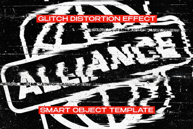 Glitch Distort Text Effect