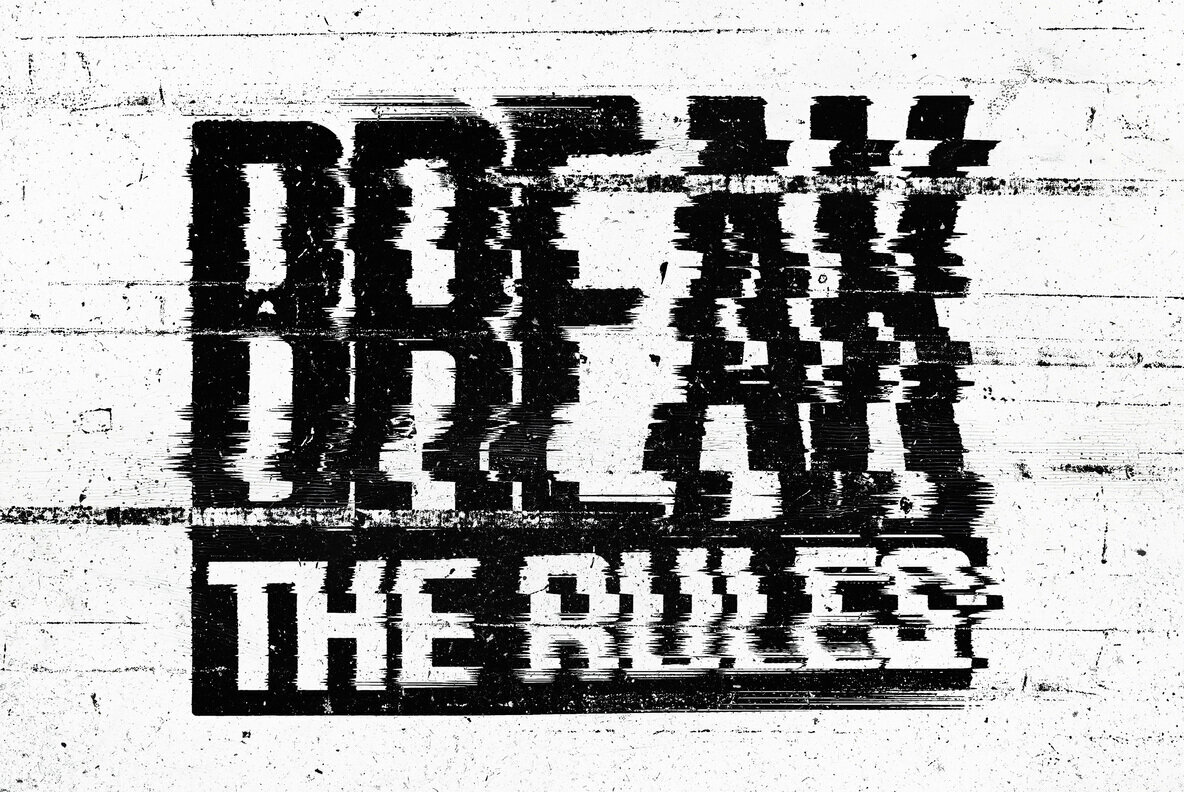 Glitch Distort Text Effect 2