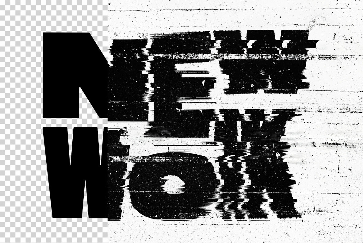 Glitch Distort Text Effect 4