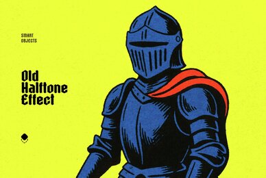 Old Halftone Design Effect