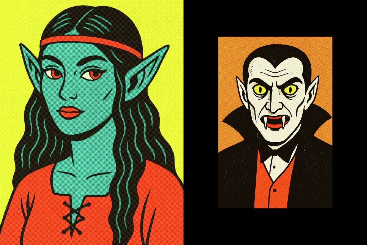 Old Halftone Design Effect 2