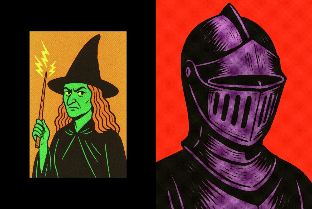 Old Halftone Design Effect 6