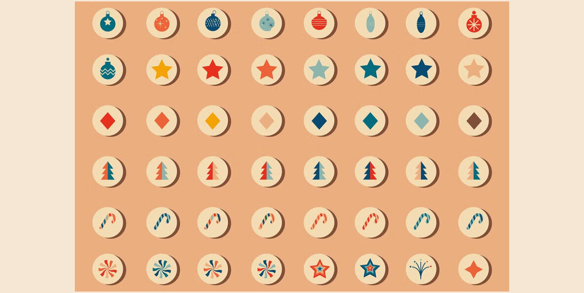 Retro Christmas Graphics Bundle 3