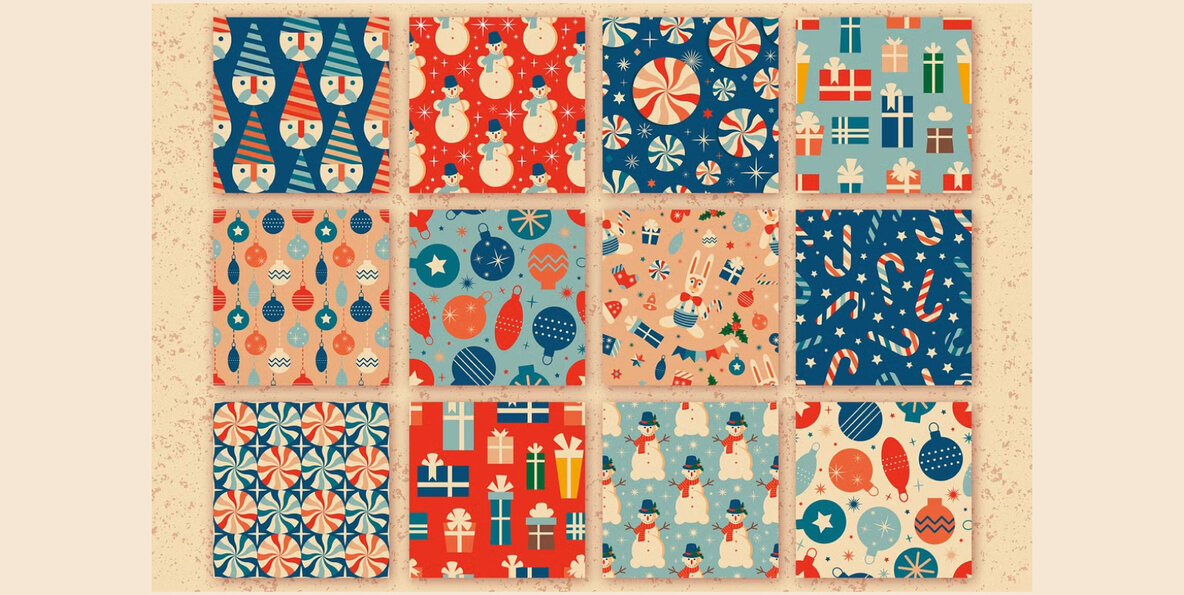 Retro Christmas Graphics Bundle 18