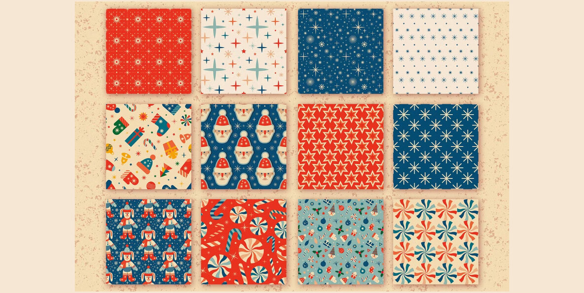 Retro Christmas Graphics Bundle 22