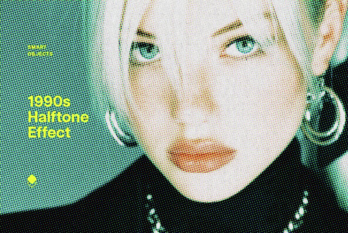 1990s Halftone Photo Effect 1