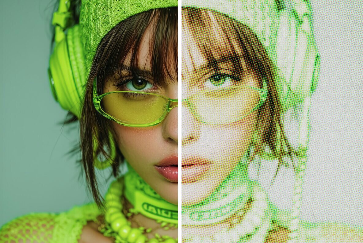 1990s Halftone Photo Effect 5