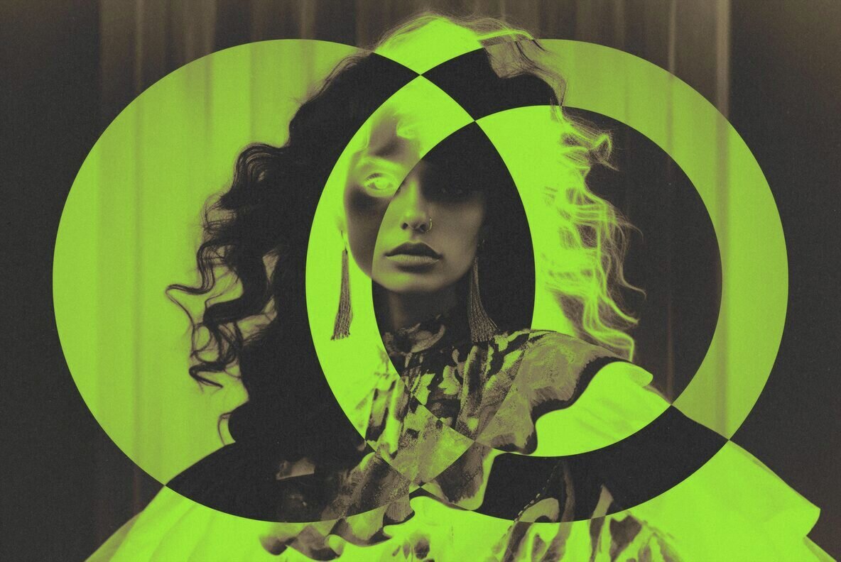 Duotone Circles Photo Effect 3