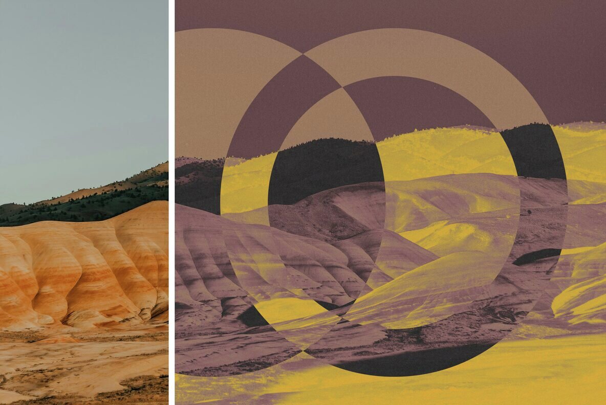 Duotone Circles Photo Effect 5