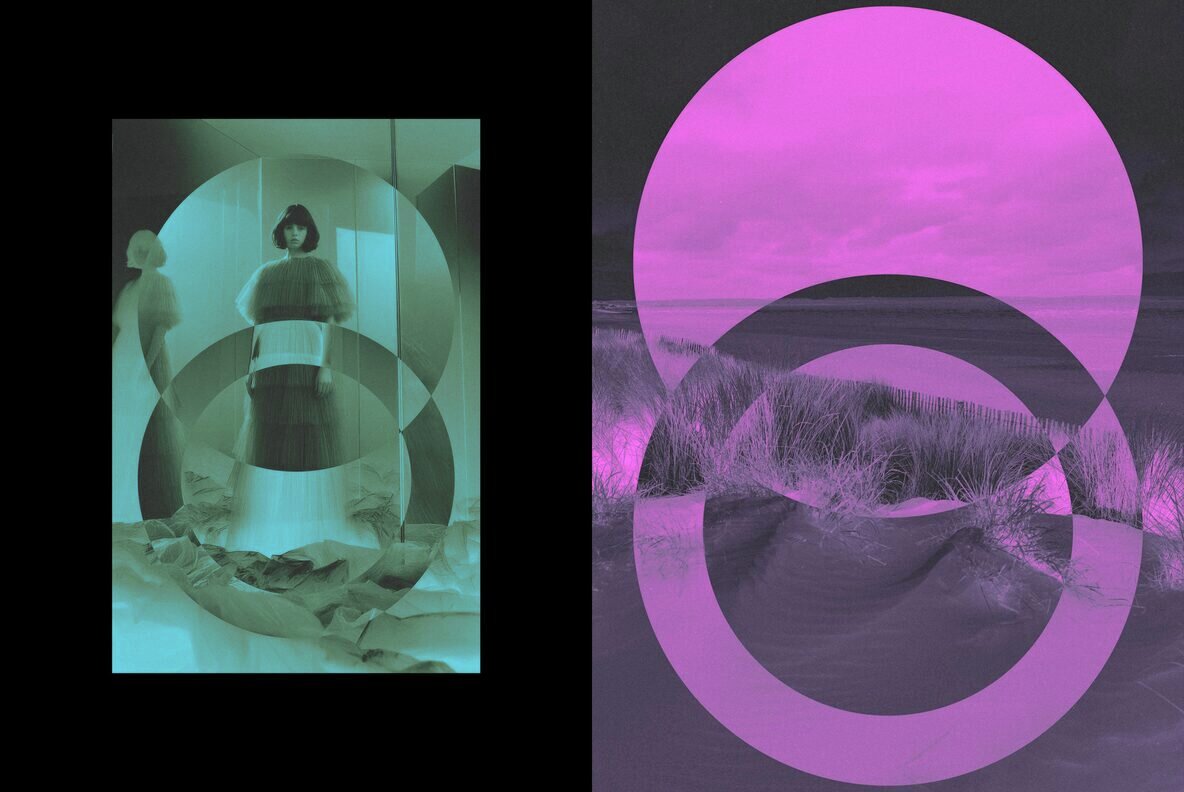 Duotone Circles Photo Effect 6