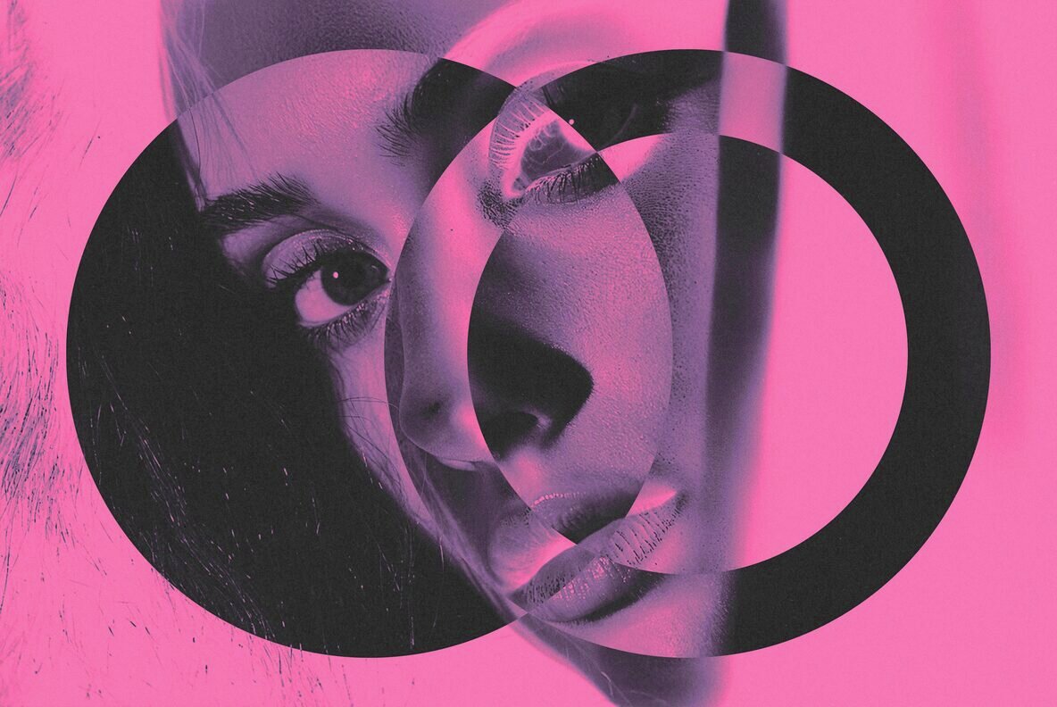 Duotone Circles Photo Effect 7