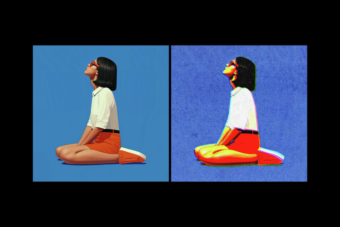 Halftone Print Effect 2