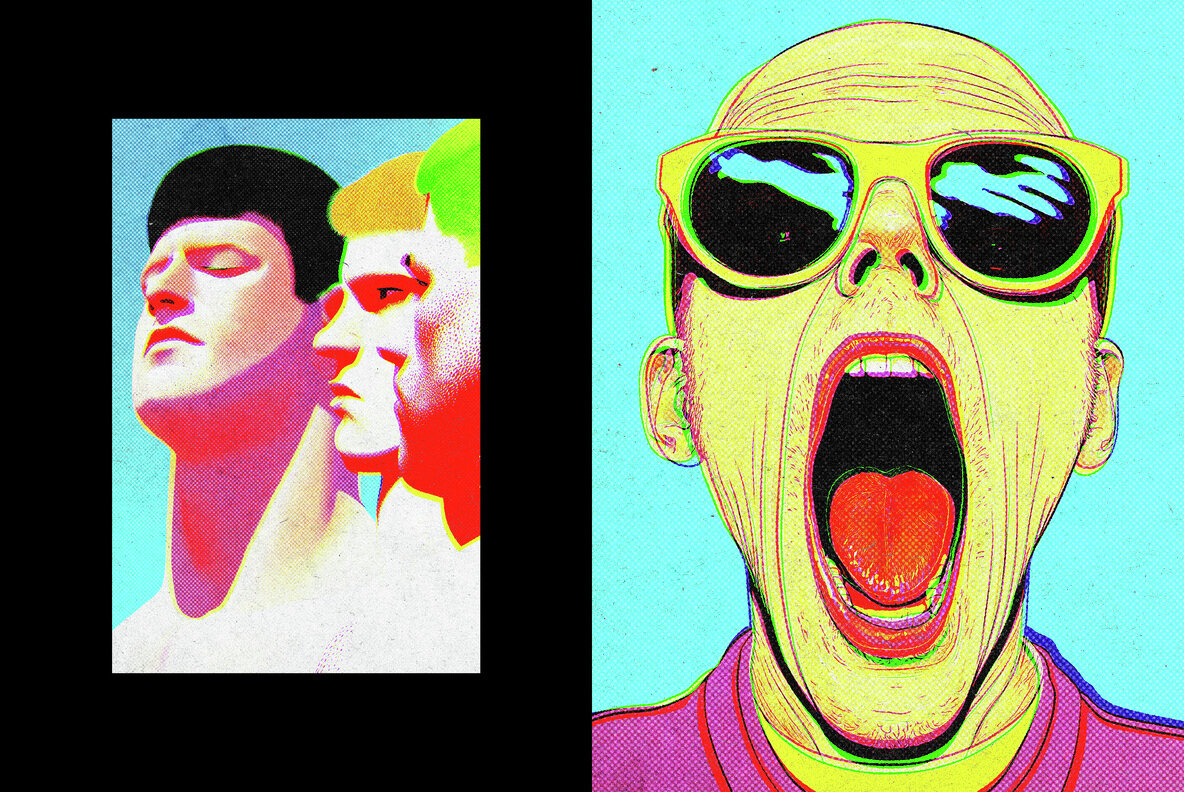 Halftone Print Effect 4