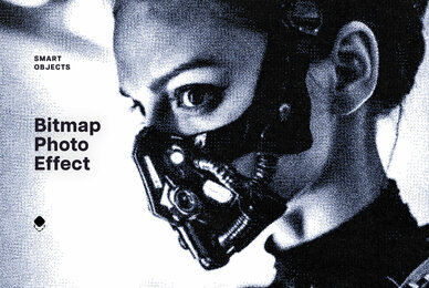 Dithering Bitmap Photo Effect