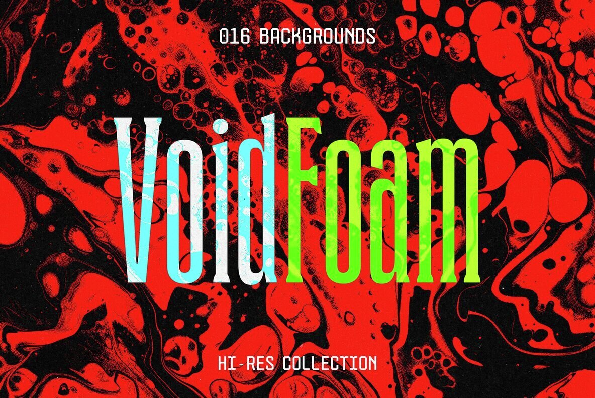 Void Foam Abstract Backgrounds Collection 1