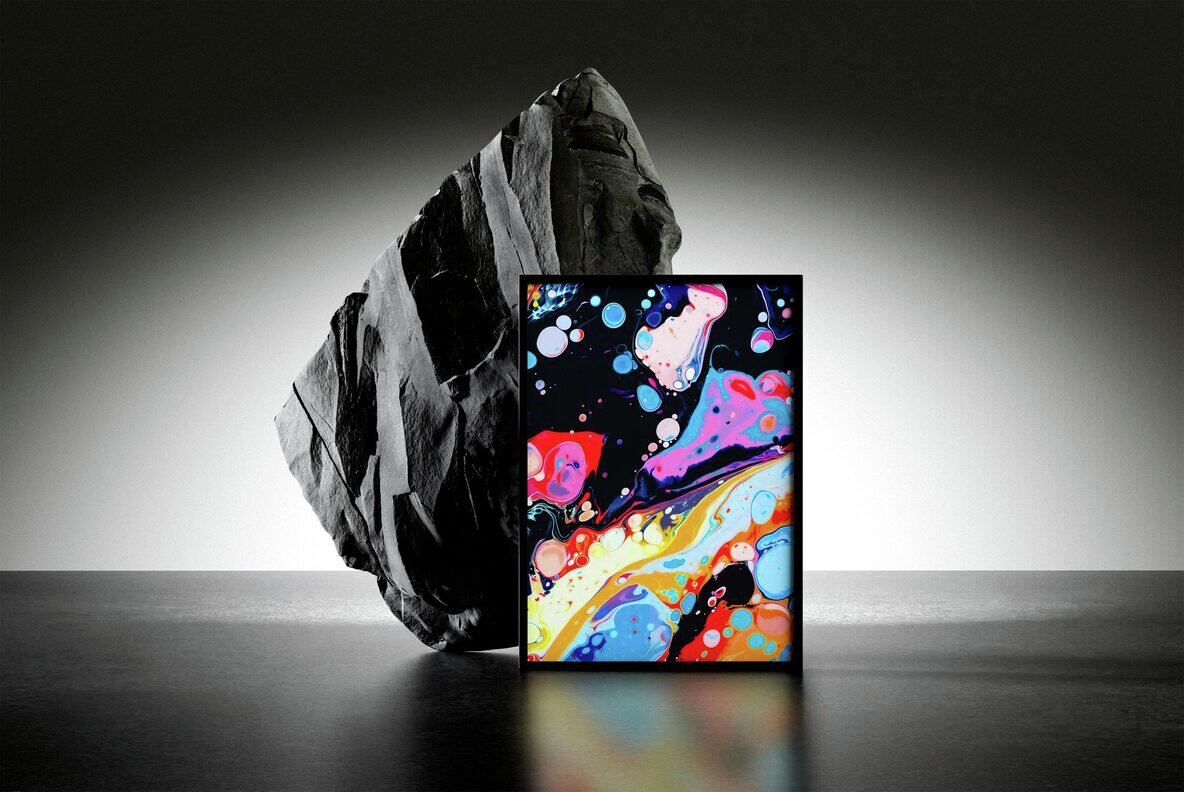 Abstract Liquid Ink Backgrounds Collection 9