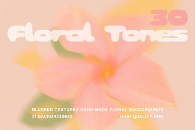 Floral Tones Abstract Backgrounds