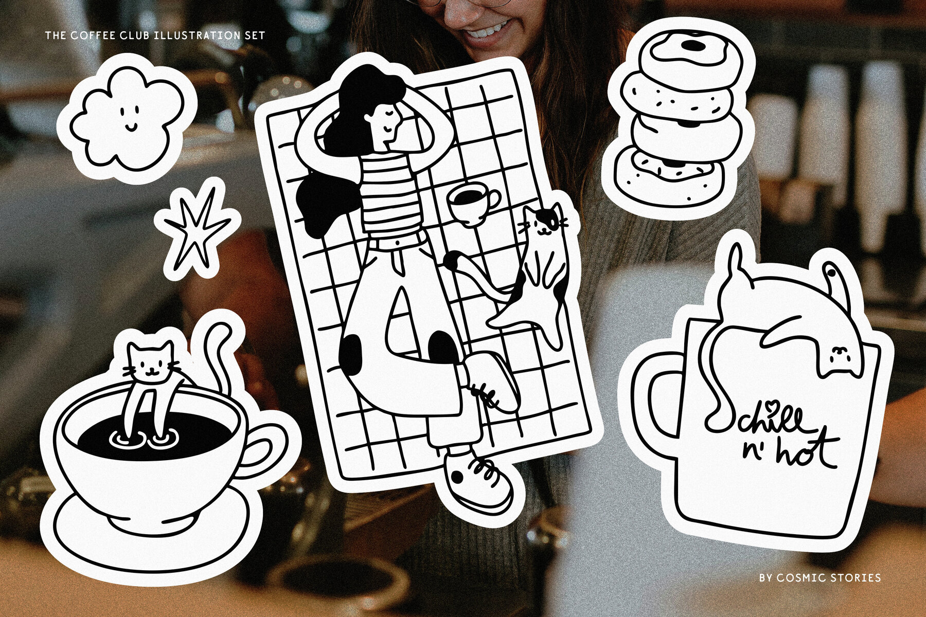 The Coffee Club Illustration Pack 3