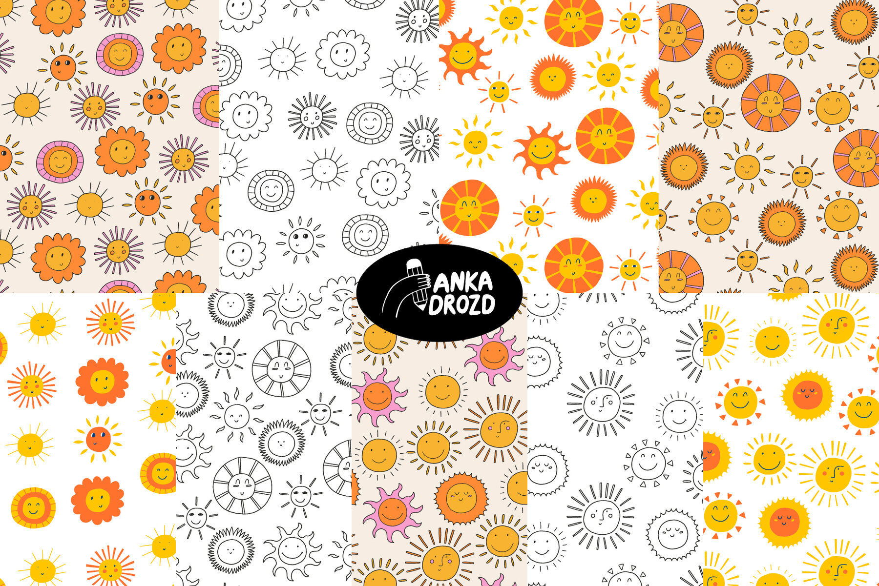 Sunny Illustrations and Patterns 6