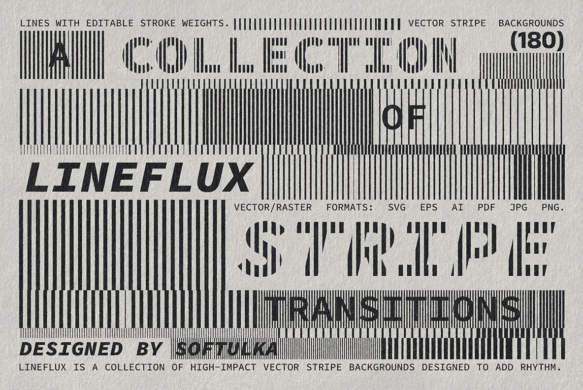 Lineflux     Vector Stripe Transitions Pack 9