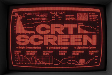 CRT Screen Text Effect