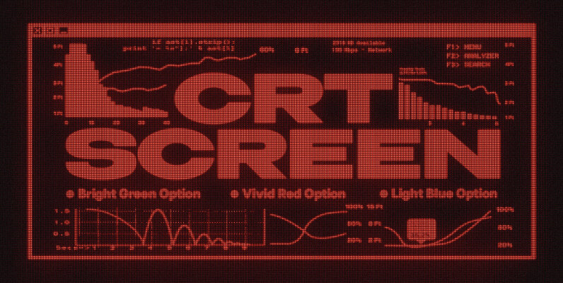CRT Screen Text Effect