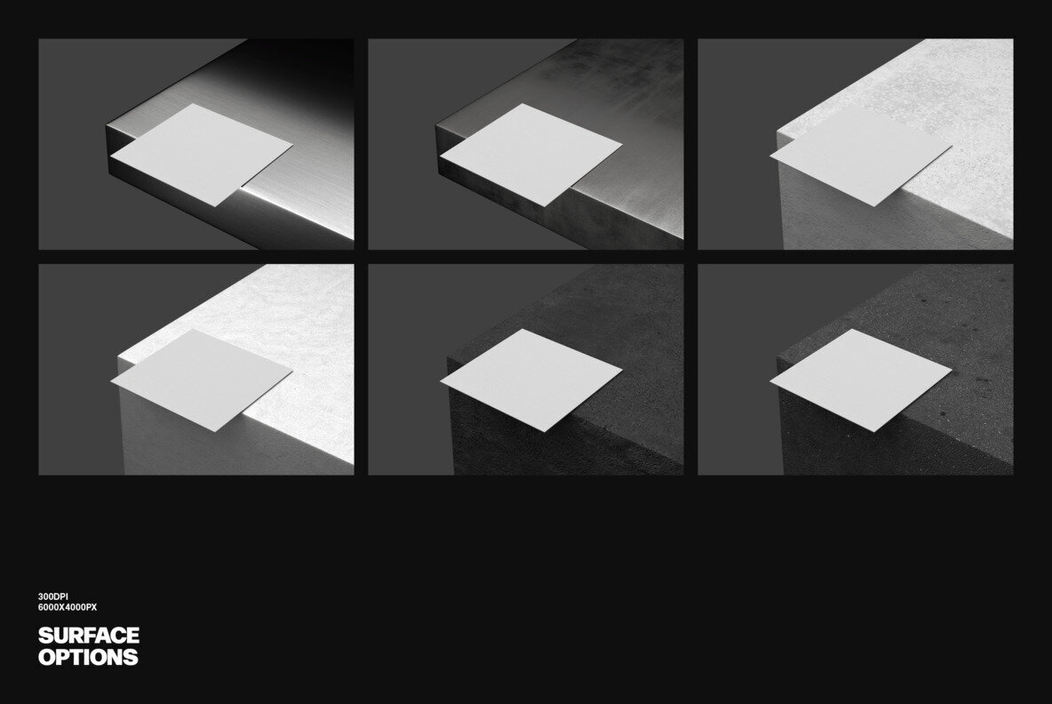 Minimalist Square Card Mockup 2