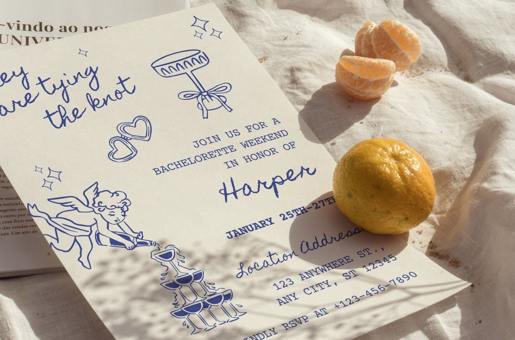 206 Whimsical Wedding Summer Clipart Bundle 8