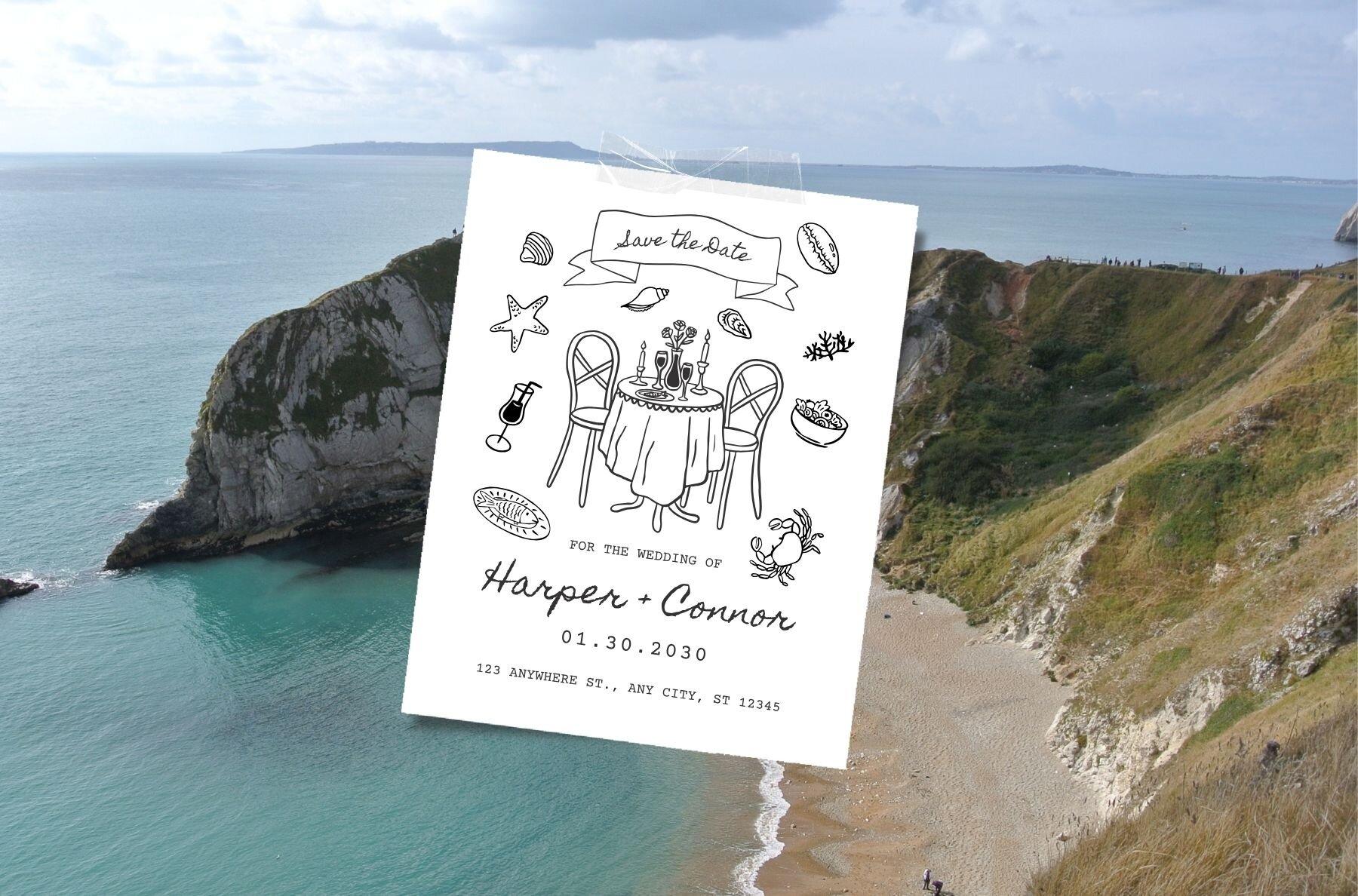 206 Whimsical Wedding Summer Clipart Bundle 11