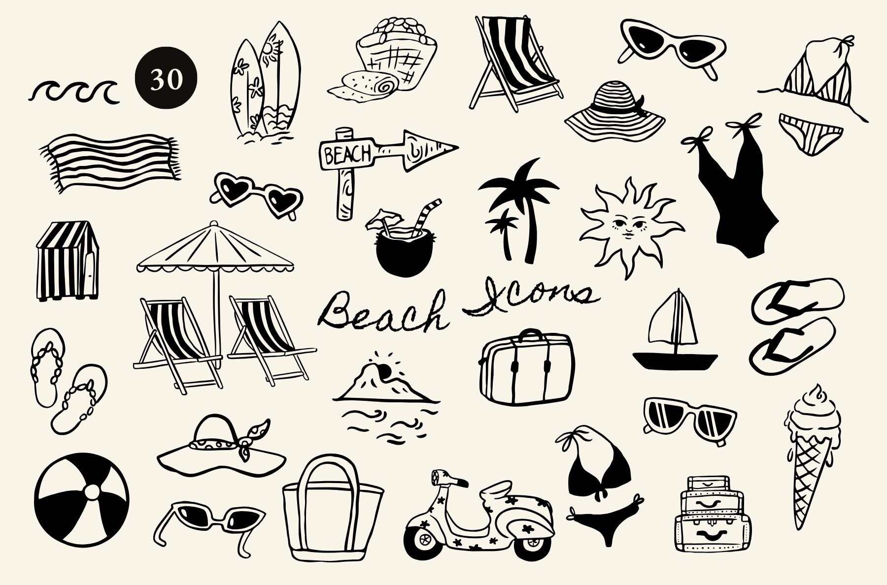 206 Whimsical Wedding Summer Clipart Bundle 12