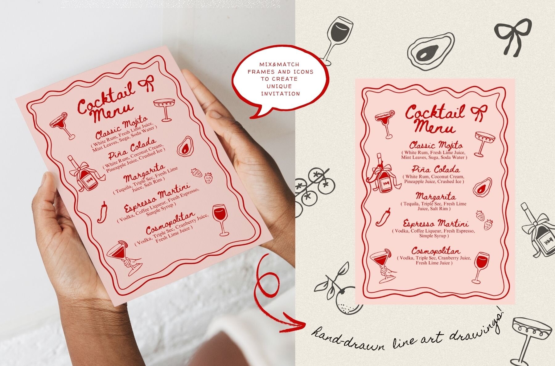 206 Whimsical Wedding Summer Clipart Bundle 22