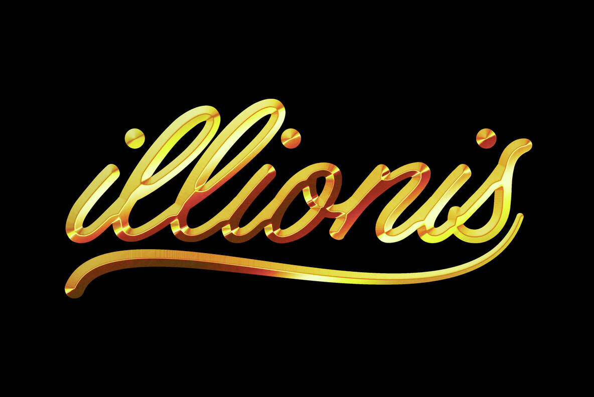 Gold Metallic Text and Logo Effect 2