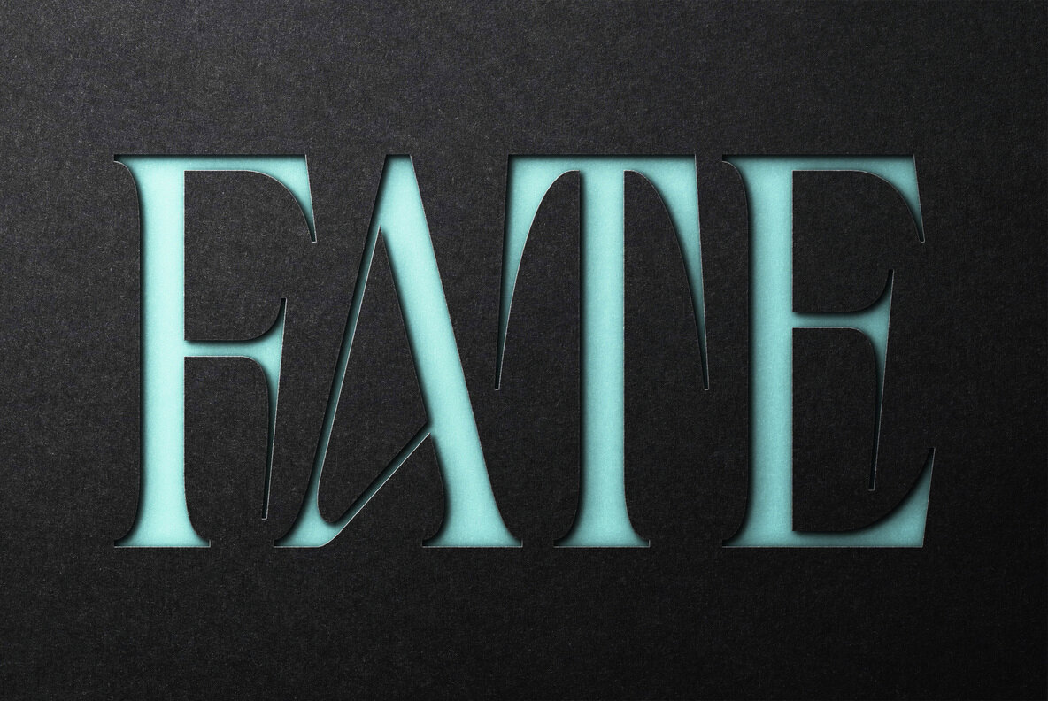 Black Paper Cutout Mockup 2