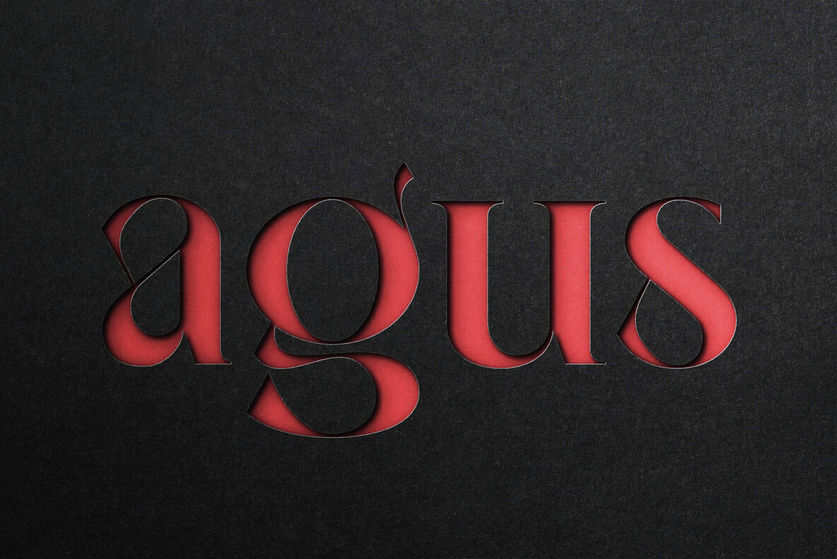 Black Paper Cutout Mockup 3