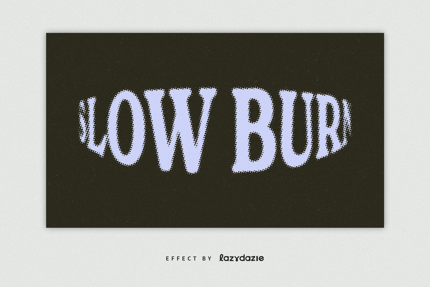 Warped Halftone Text Effect Mockup 4