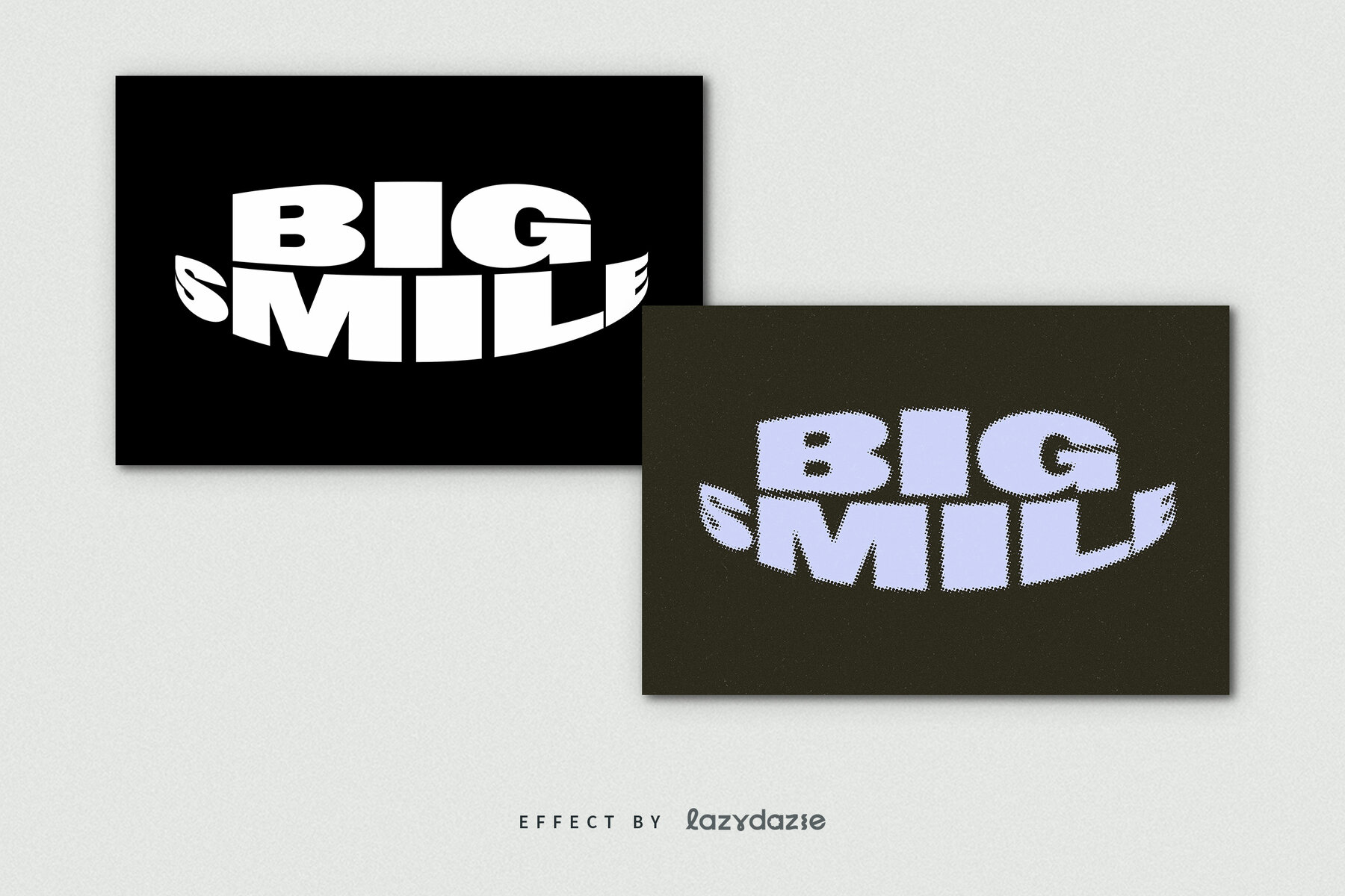 Warped Halftone Text Effect Mockup 7