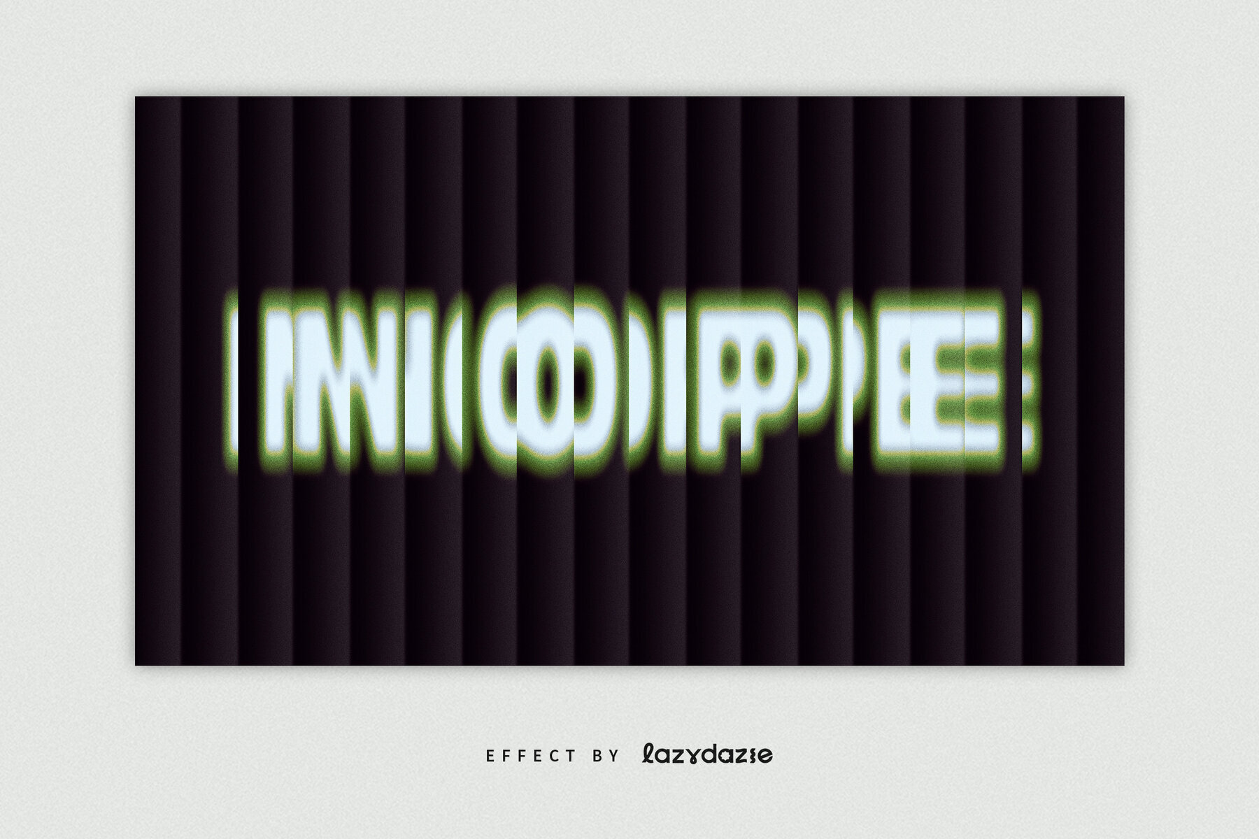 Reeded Glass Text Effect Mockup 3