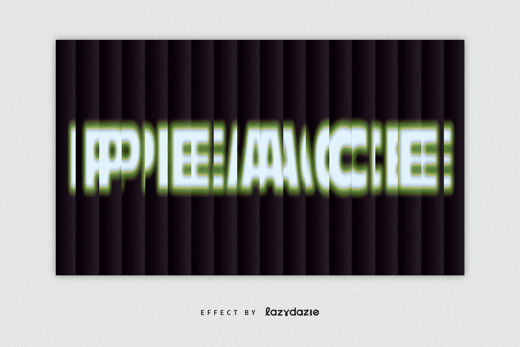 Reeded Glass Text Effect Mockup 4