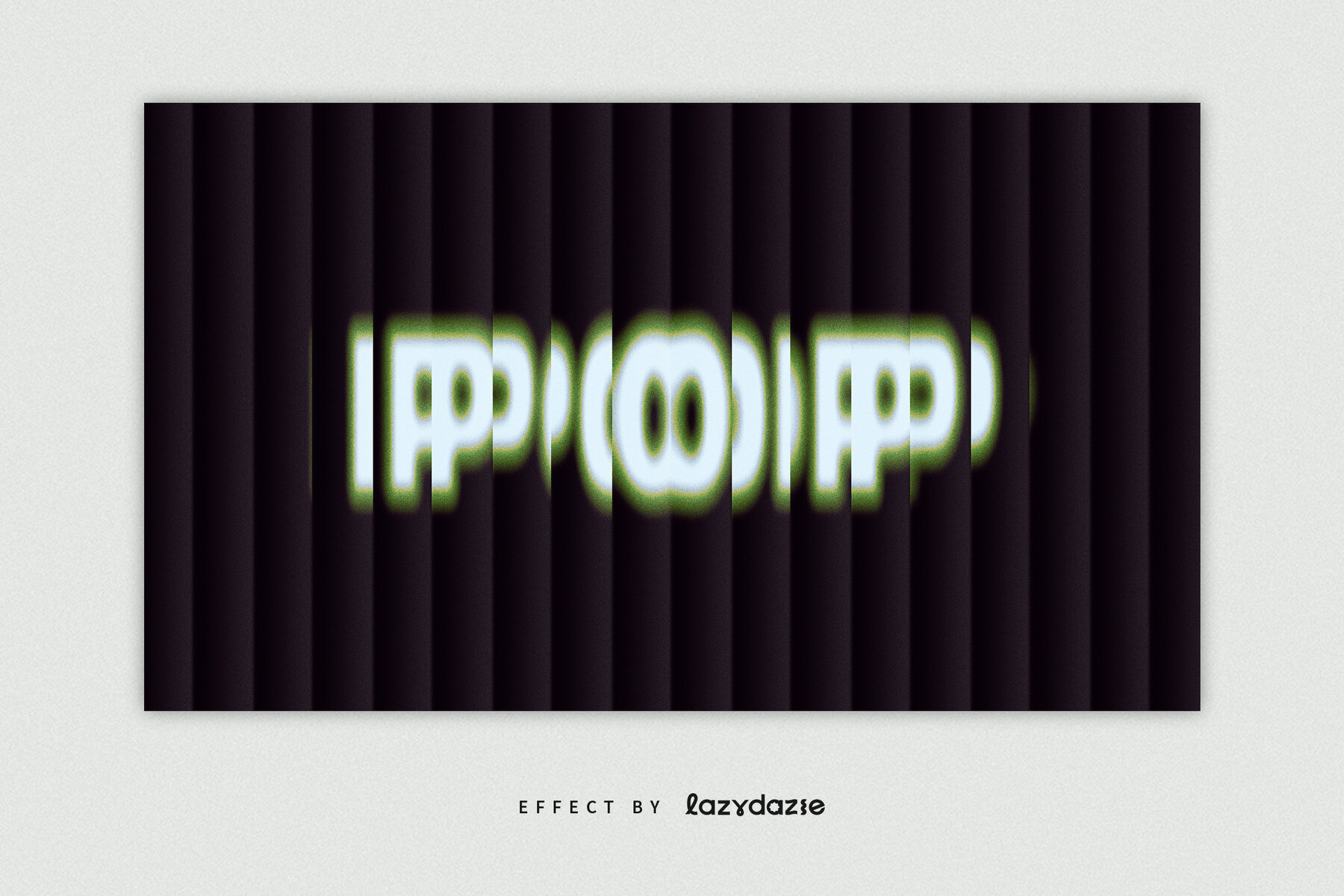 Reeded Glass Text Effect Mockup 5